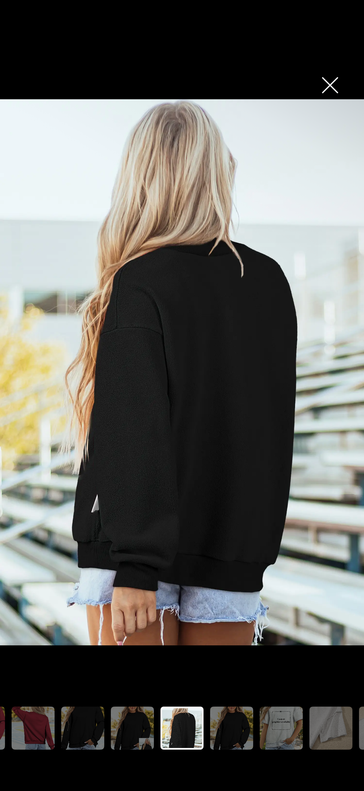 PRE ORDER Reversible Mock Neck Sweatshirt