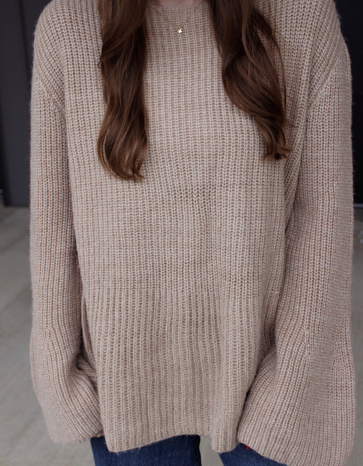 Fine By Me Brown Sweater