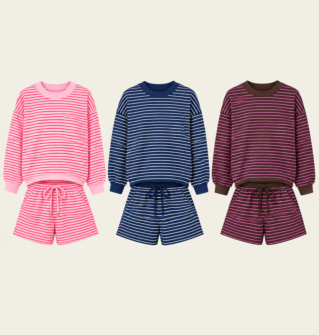 PRE-ORDER Striped Lounge Set