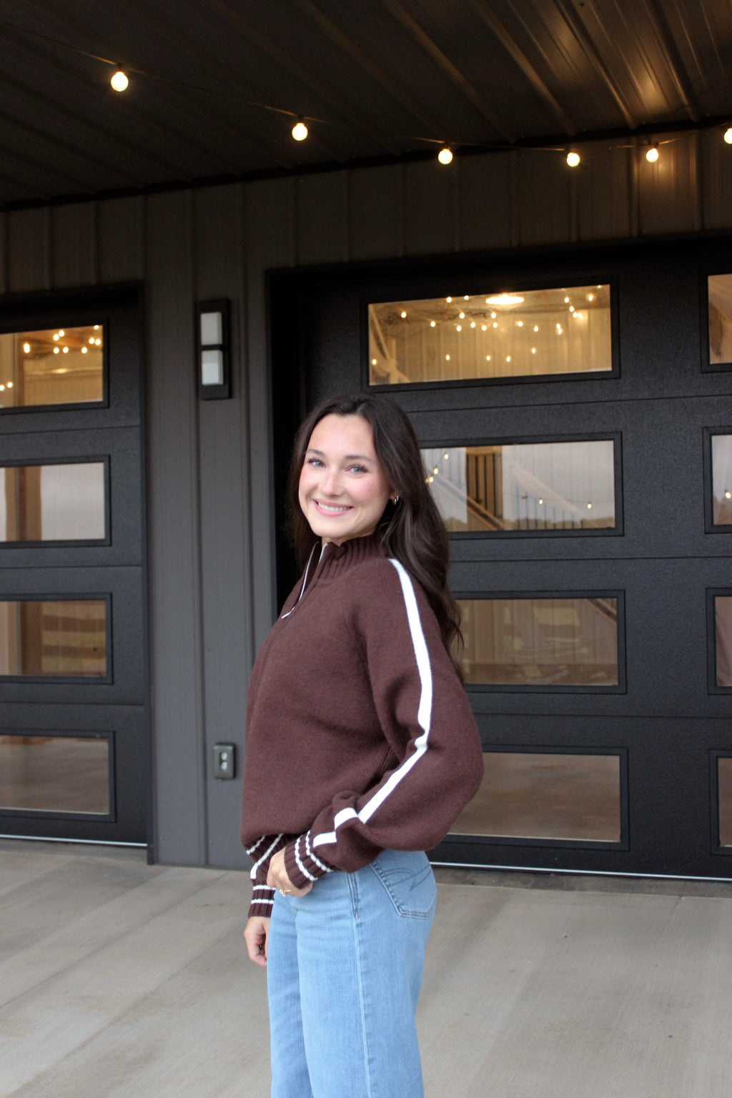 Step Into Fall Brown Sweater