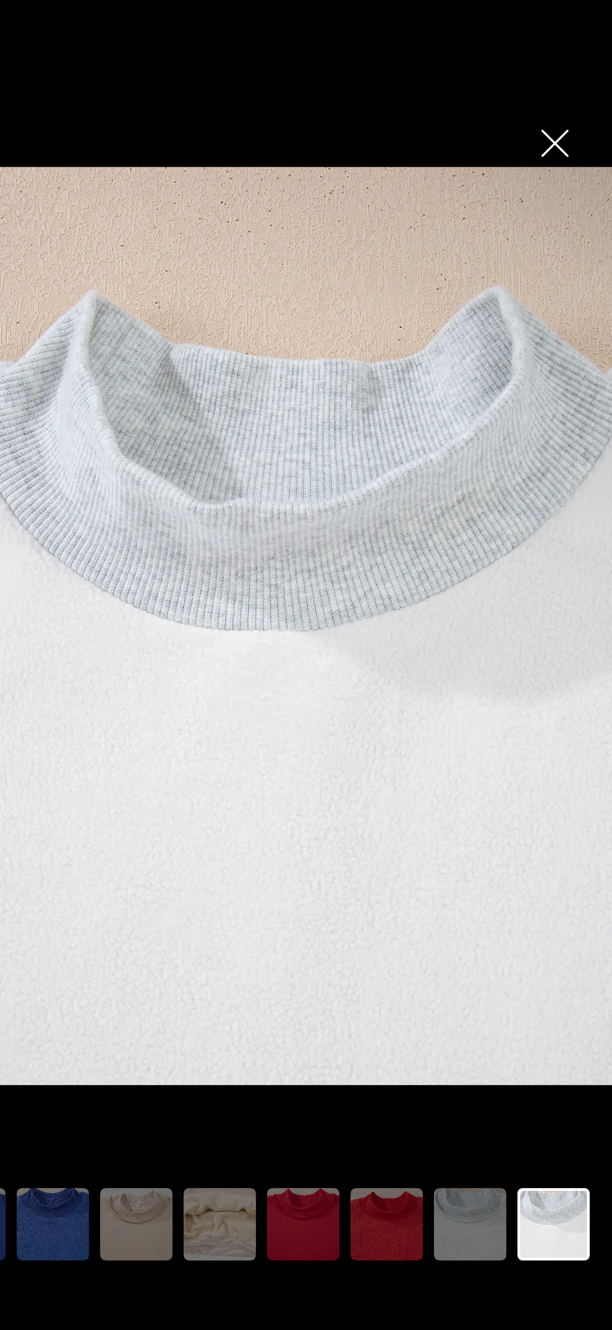 PRE ORDER Reversible Mock Neck Sweatshirt