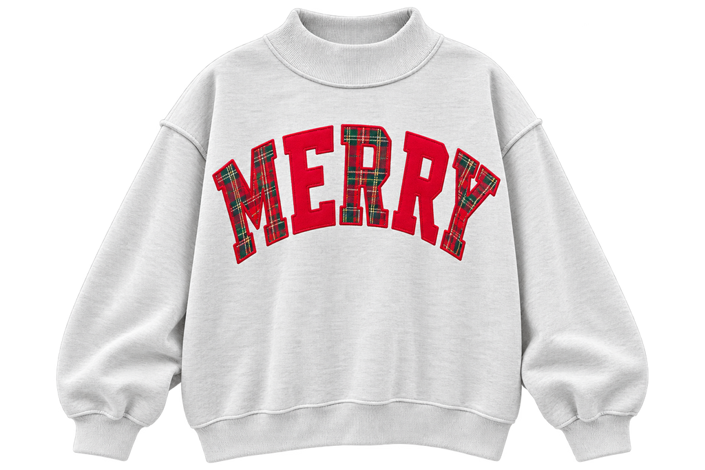 PRE ORDER Merry Mock Neck Sweatshirt