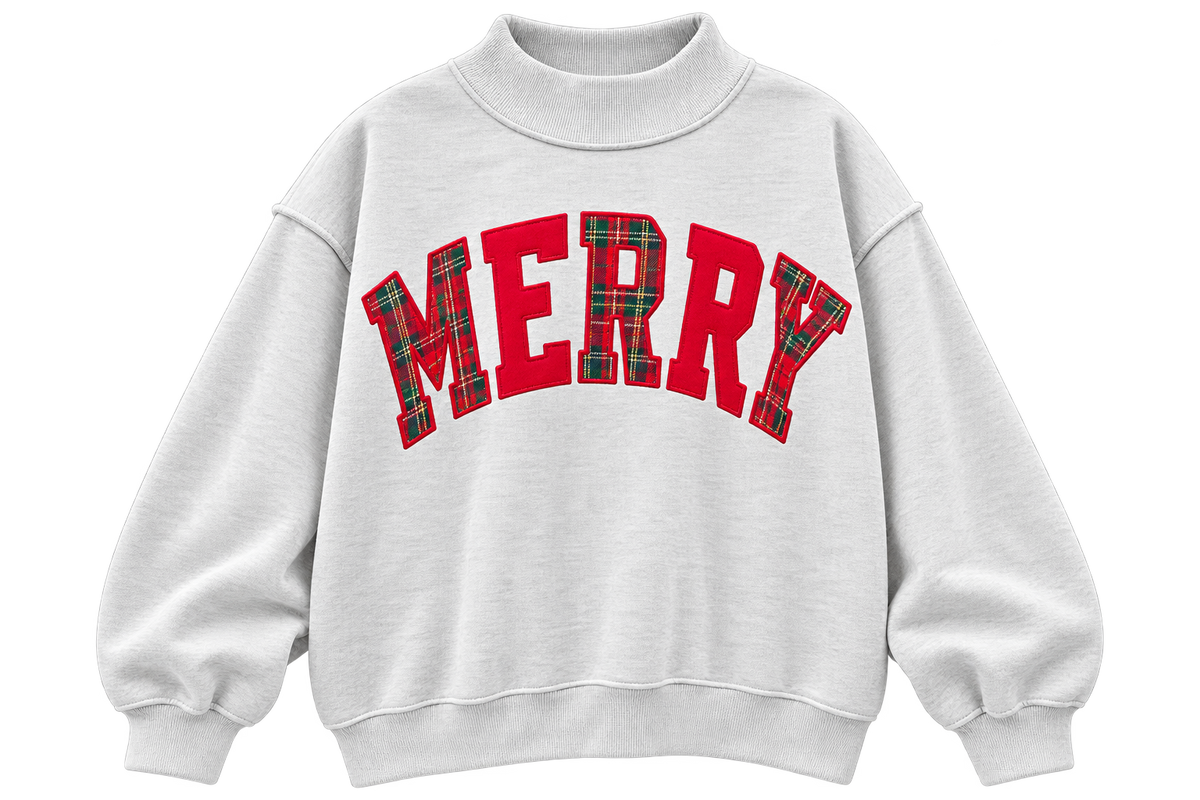 PRE ORDER Merry Mock Neck Sweatshirt